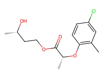 3-Hydroxybutyl 2-(4-chloro-2-methylphenoxy)propionate structure
