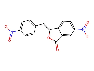 1(3H)-Isobenzofuranone, 6-nitro-3-[(4-nitrophenyl)methylene]- structure