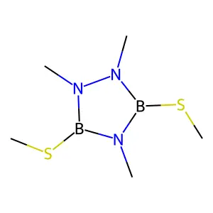 1,2,4,3,5-Triazadiborolidine, 1,2,4-trimethyl-3,5-bis(methylthio)- structure