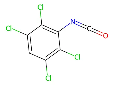 2,3,5,6-Tetrachlorophenyl isocyanate structure