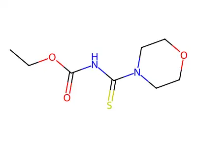 Ethyl (morpholin-4-ylcarbonothioyl)carbamate structure