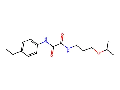 N'-(4-ethylphenyl)-N-(3-propan-2-yloxypropyl)oxamide structure