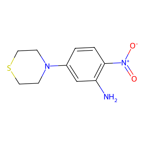 2-Nitro-5-(thiomorpholin-4-yl)aniline structure