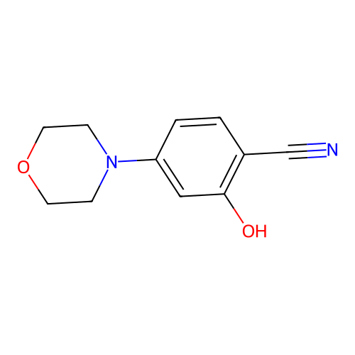 2-Hydroxy-4-morpholin-4-ylbenzonitrile structure