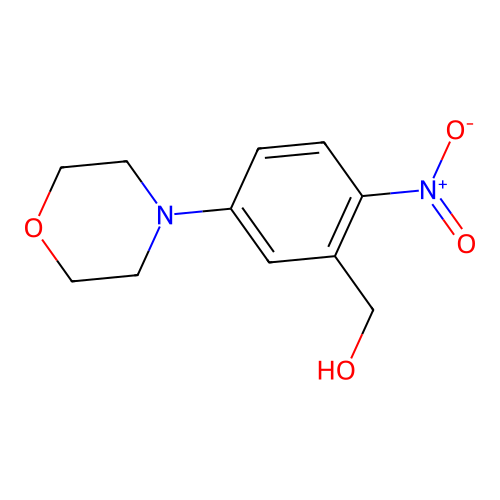 (5-Morpholin-4-YL-2-nitro-phenyl)-methanol structure