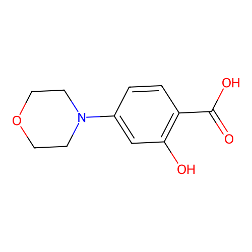 2-hydroxy-4-morpholin-4-yl-benzoic Acid structure