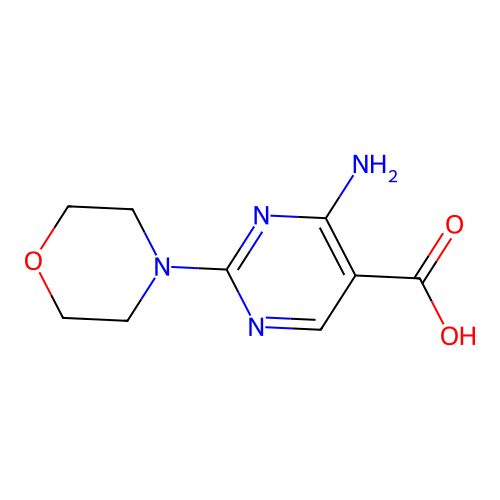 4-amino-2-morpholin-4-yl-pyrimidine-5-carboxylic Acid structure