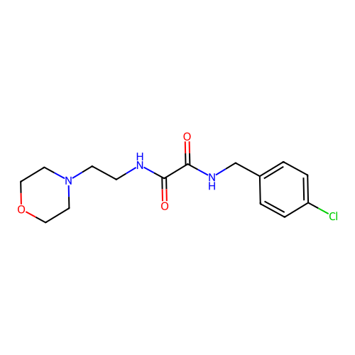 N-(4-chlorobenzyl)-N'-[2-(morpholin-4-yl)ethyl]ethanediamide structure