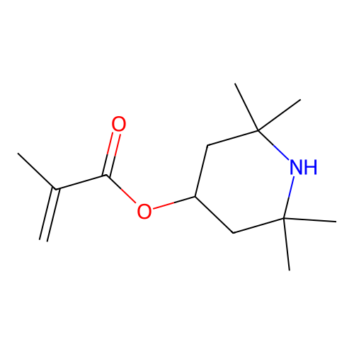 2,2,6,6-Tetramethyl-4-piperidyl methacrylate structure