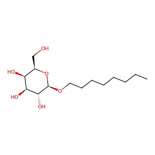 Octyl Beta-D-Galactopyranoside structure
