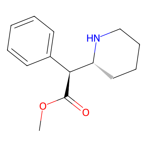 methyl (S)-phenyl((R)-piperidin-2-yl)acetate structure