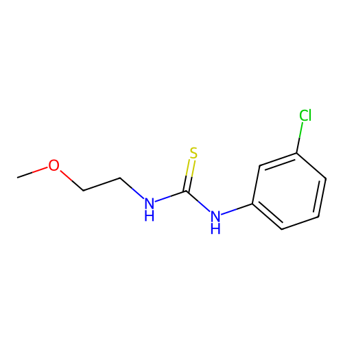 1-(3-Chlorophenyl)-3-(2-methoxyethyl)thiourea structure