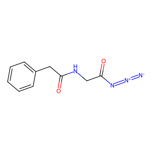 2-[(2-Phenylacetyl)amino]acetyl azide structure