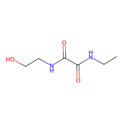 N-ethyl-N'-(2-hydroxyethyl)ethanediamide structure