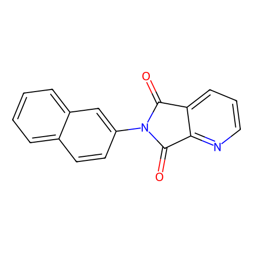 6-(naphthalen-2-yl)-5H-pyrrolo[3,4-b]pyridine-5,7(6H)-dione structure