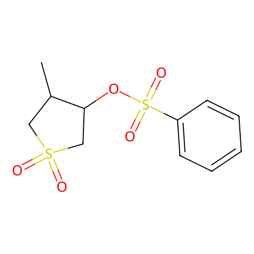4-Methyl-1,1-dioxothiolan-3-yl benzenesulfonate structure