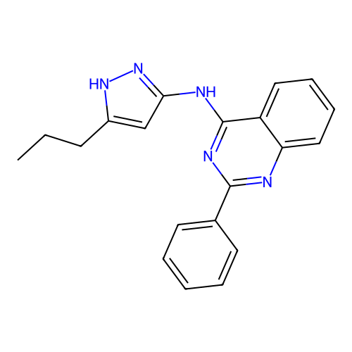 2-phenyl-N-(5-propyl-1H-pyrazol-3-yl)quinazolin-4-amine structure