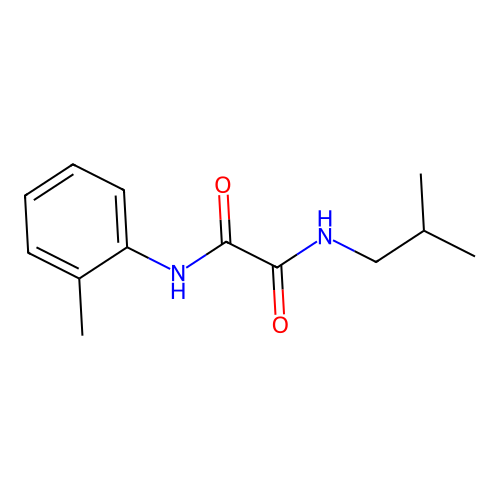 N-(2-methylphenyl)-N'-(2-methylpropyl)ethanediamide structure