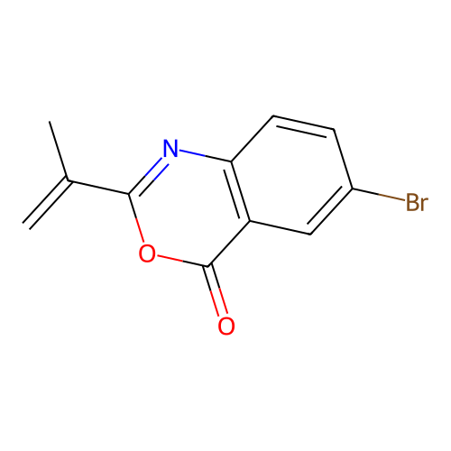 6-bromo-2-(prop-1-en-2-yl)-4H-benzo[d][1,3]oxazin-4-one structure