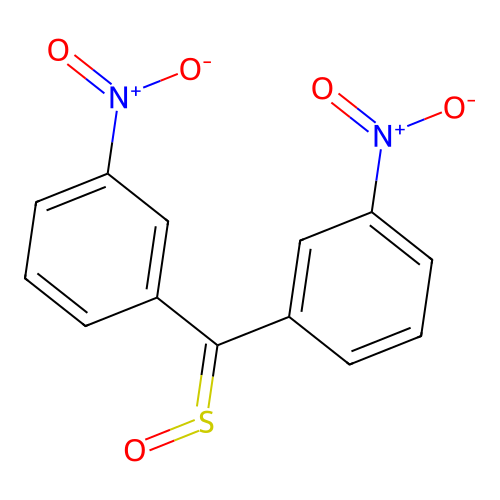 1-Nitro-3-[(3-nitrophenyl)-sulfinylmethyl]benzene structure