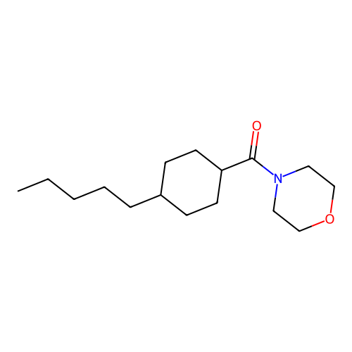 Morpholin-4-yl(4-pentylcyclohexyl)methanone structure