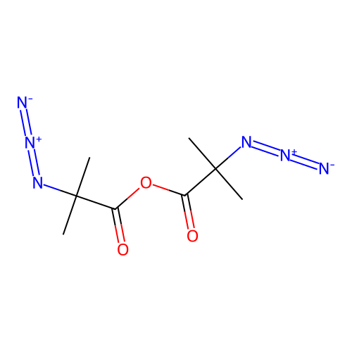 2-Azido-2-methylpropanoic anhydride structure