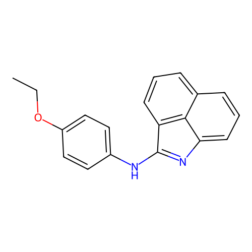 N-(4-ethoxyphenyl)benzo[cd]indol-2-amine structure