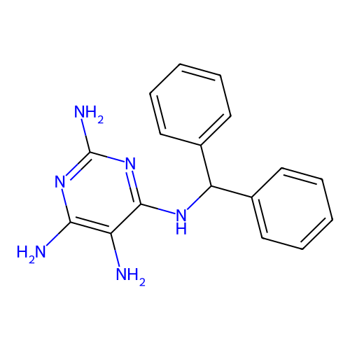 4-N-二苯甲基嘧啶-2,4,5,6-四胺 structure