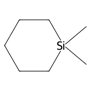 1,1-Dimethyl-1-silacyclohexane structure