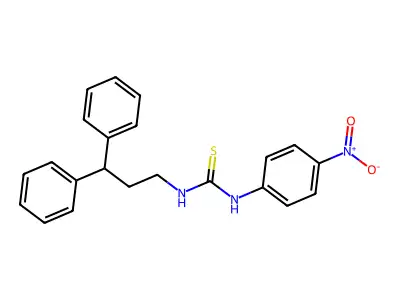 1-(3,3-Diphenylpropyl)-3-(4-nitrophenyl)thiourea structure