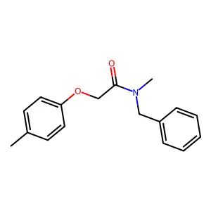N-benzyl-N-methyl-2-(4-methylphenoxy)acetamide structure