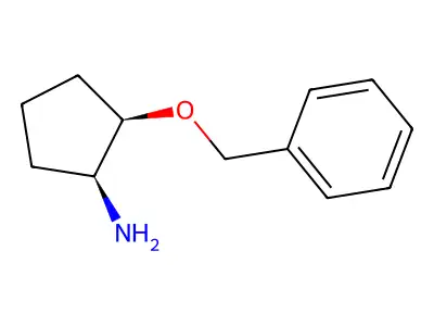 2-Phenylmethoxycyclopentan-1-amine structure
