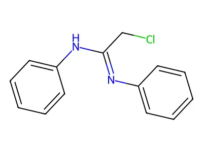 2-chloro-N,N'-diphenylethanimidamide structure