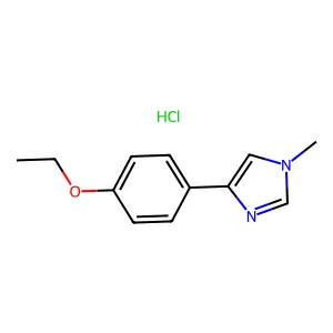 4-Chloro-N-(1-(2-(2-methyl-1H-indol-3-yl)ethyl)-4-piperidinyl)benzamide hydrochloride structure