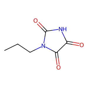 1-Propylimidazolidine-2,4,5-trione structure