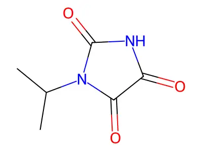 1-Isopropylimidazolidine-2,4,5-trione structure