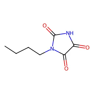 1-Butylimidazolidine-2,4,5-trione structure
