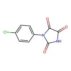 1-(4-Chlorophenyl)imidazolidine-2,4,5-trione structure