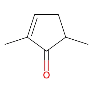 2,5-Dimethylcyclopent-2-en-1-one structure