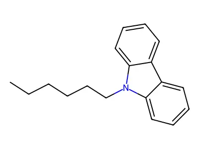 9-Hexylcarbazole structure
