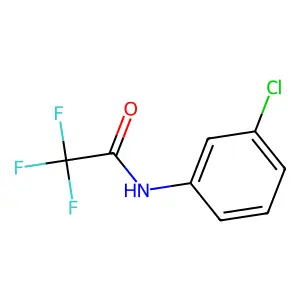 N-(3-chlorophenyl)-2,2,2-trifluoroacetamide structure