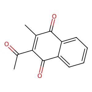 2-Acetyl-3-methylnaphthalene-1,4-dione structure