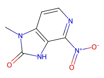 1-methyl-4-nitro-1H,2H,3H-imidazo[4,5-c]pyridin-2-one structure