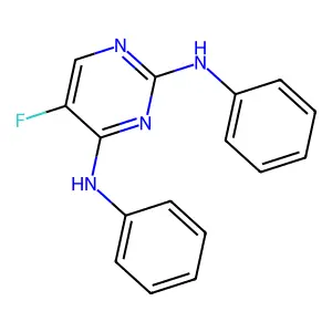 5-fluoro-2-N,4-N-diphenylpyrimidine-2,4-diamine structure