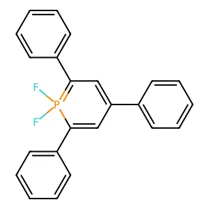 Phosphorin, 1,1-difluoro-1,1-dihydro-2,4,6-triphenyl- structure