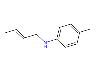 N-but-2-enyl-4-methylaniline structure