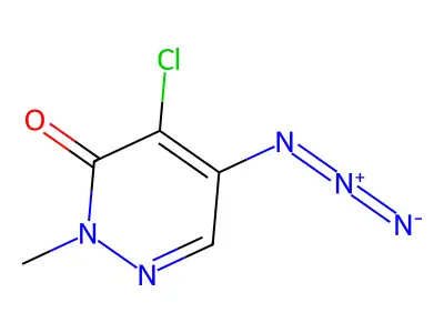 5-Azido-4-chloro-2-methylpyridazin-3(2H)-one structure