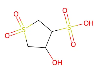 3-Thiophenesulfonic acid, tetrahydro-4-hydroxy-, 1,1-dioxide structure