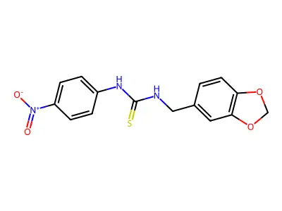 1-(1,3-Benzodioxol-5-ylmethyl)-3-(4-nitrophenyl)thiourea structure