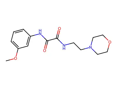 N-(3-methoxyphenyl)-N'-[2-(morpholin-4-yl)ethyl]ethanediamide structure